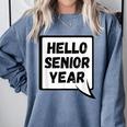 Seniors Class Of 2026 Back To School Graduation Comfort Colors Sweatshirt Blue Jean