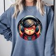 Serene Music Enthusiast With Headphones Introvert Cute Boy Comfort Colors Sweatshirt Blue Jean Serene Music Enthusiast With Headphones Introvert Cute Boy Comfort Colors Sweatshirt Blue Jean