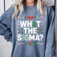 What The Sigma Christmas Party Outfit For Introverts Comfort Colors Sweatshirt Blue Jean What The Sigma Christmas Party Outfit For Introverts Comfort Colors Sweatshirt Blue Jean
