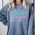 Silent Productivity Introvert Office Staff Secretary Admin Comfort Colors Sweatshirt Blue Jean