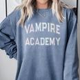 Silly VAMPIRE ACADEMY Alumni Introvert Senior Sarcastic Nerd Comfort Colors Sweatshirt Blue Jean