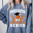 Sister Class Of 2025 Senior Basketball Graduation Family Comfort Colors Sweatshirt Blue Jean