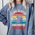 I Like Sloths And Maybe 3 People Sloth Lover Introvert Retro Comfort Colors Sweatshirt Blue Jean I Like Sloths And Maybe 3 People Sloth Lover Introvert Retro Comfort Colors Sweatshirt Blue Jean