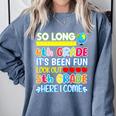 So Long 4th Grade Here I Come Graduation 5th Grade Kids Tee Premium Comfort Colors Sweatshirt Blue Jean