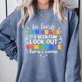 So Long 8th Grade 9th Grade Here I Come Graduation Cute Comfort Colors Sweatshirt Blue Jean