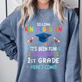 So Long Kindergarten Graduation Look Out 1st Grade 2025 Kids Comfort Colors Sweatshirt Blue Jean