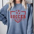 Soccer Senior Night Soccer Senior 2025 Graduation 33 Comfort Colors Sweatshirt Blue Jean