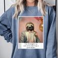 Social Anxiety Not Having A Good Time Socializing Introvert Comfort Colors Sweatshirt Blue Jean