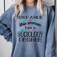 Sociology Degree Graduation Sociologist Bachelors 2025 Comfort Colors Sweatshirt Blue Jean