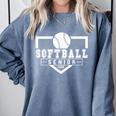 Softball Senior Night Softball Senior 2025 Graduation 4 Comfort Colors Sweatshirt Blue Jean