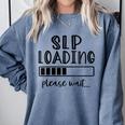 Speech Pathologist Loading 2021 Graduation Speech Therapist Comfort Colors Sweatshirt Blue Jean