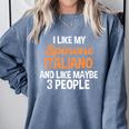 Spinone Italiano Dog Introvert Bracco Spinoso Fur Parent Comfort Colors Sweatshirt Blue Jean
