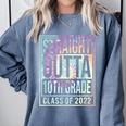 Straight Outta 10th Grade Class Of 2022 School Graduation Comfort Colors Sweatshirt Blue Jean