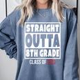 Straight Outta 8th Grade Class Of 2023 Shirt Graduation Comfort Colors Sweatshirt Blue Jean