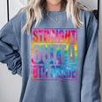 Straight Outta 8th Grade Great Graduation Eighth Grade Comfort Colors Sweatshirt Blue Jean