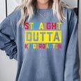 Straight Outta Kindergarten TShirt Graduation Kid Comfort Colors Sweatshirt Blue Jean