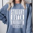Straight Outta Kindergarten TShirt Graduation Tee Comfort Colors Sweatshirt Blue Jean