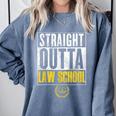 Straight Outta Law School Graduation Tshirt Law School Comfort Colors Sweatshirt Blue Jean