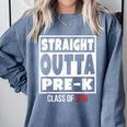 Straight Outta Pre-K Class Of 2018 Shirt Graduation Comfort Colors Sweatshirt Blue Jean
