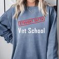 Straight Outta Vet School Graduation Veternarians I Survived Comfort Colors Sweatshirt Blue Jean