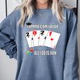 Summa Cum Laude Class Of 2021 Graduate Win Senior Graduation Comfort Colors Sweatshirt Blue Jean