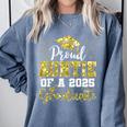 Super Proud Auntie Of 2025 Graduate Senior Graduation Family Comfort Colors Sweatshirt Blue Jean