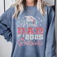 Super Proud Dad Of 2025 Graduate Senior Graduation Family Comfort Colors Sweatshirt Blue Jean