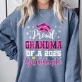 Super Proud Grandma Of 2025 Graduate Graduation Family Comfort Colors Sweatshirt Blue Jean