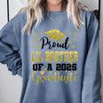 Super Proud Little Brother 2025 Graduate Graduation Family Comfort Colors Sweatshirt Blue Jean