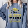 Super Proud Little Sister Of 2025 Graduate Graduation Family Comfort Colors Sweatshirt Blue Jean