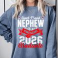 Super Proud Nephew Of a 2026 Graduate 26 Graduation Comfort Colors Sweatshirt Blue Jean