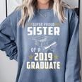 Super Proud Sister Of A 2019 Graduate Shirt Graduation Comfort Colors Sweatshirt Blue Jean