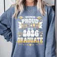 Super Proud Uncle Of A Class Of 2026 Graduate Graduation Comfort Colors Sweatshirt Blue Jean