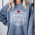 Superhero Nurse RN Graduation Thanks Shirt Comfort Colors Sweatshirt Blue Jean