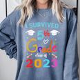 I Survived 5th Grade Graduation Class 2023 Elementary Comfort Colors Sweatshirt Blue Jean