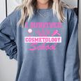 I Survived Cosmetology School Graduation Cosmetology Grad Comfort Colors Sweatshirt Blue Jean