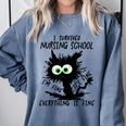 I Survived Nursing School Graduation 2026 Nurse School Grad Comfort Colors Sweatshirt Blue Jean