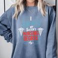 I Survived My Sister'S Nursing Degree Sis Nurse Graduation Comfort Colors Sweatshirt Blue Jean