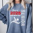 Swimming Team Senior Class Of 2025 Graduation 2025 Comfort Colors Sweatshirt Blue Jean