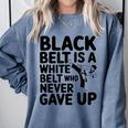 Taekwondo Belt Club Graduation Comfort Colors Sweatshirt Blue Jean