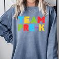 Team Pre-K Shirt Teacher Boy Girl Back To School Graduation Comfort Colors Sweatshirt Blue Jean
