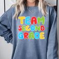 Team Second Grade Shirt 2nd Grade Back To School Graduation Comfort Colors Sweatshirt Blue Jean