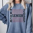 Track Senior Night Track Senior 2025 Graduation 60 Comfort Colors Sweatshirt Blue Jean