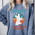 Trust Me I'Ve Got A Human Services Degree College Graduation Comfort Colors Sweatshirt Blue Jean