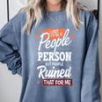 I Used To Be a People Person Antisocial Introvert Comfort Colors Sweatshirt Blue Jean