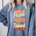 I Used To Be a People Person Antisocial Introvert Comfort Colors Sweatshirt Blue Jean