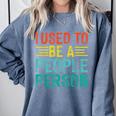 I Used To Be A People Person I Introvert Comfort Colors Sweatshirt Blue Jean