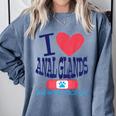 Vet Tech I Love Veterinary Technician Graduation Comfort Colors Sweatshirt Blue Jean