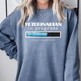 Veterinarian Progress Vet Graduation DVM Comfort Colors Sweatshirt Blue Jean