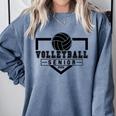 Volleyball Senior Night Volleyball Senior 2025 Graduation 30 Comfort Colors Sweatshirt Blue Jean